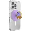 PopSockets PopGrip for MagSafe, Magnetic Phone Grip & Stand, Swappable Top, Secure Grip for iPhone MagSafe Cases, Kickstand for Hands-Free Viewing, Wireless Charging Compatible – Ghost Gengar(Enamel Sleeping Eevee)