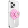 PopSockets PopGrip for MagSafe, Magnetic Phone Grip & Stand, Swappable Top, Secure Grip for iPhone MagSafe Cases, Kickstand for Hands-Free Viewing, Wireless Charging Compatible – Ghost Gengar(Jigglypuff Sparkle)