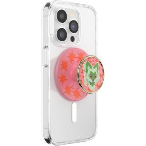 PopSockets PopGrip for MagSafe, Magnetic Phone Grip & Stand, Swappable Top, Secure Grip for iPhone MagSafe Cases, Kickstand for Hands-Free Viewing, Wireless Charging Compatible – Ghost Gengar(Sprigatito Stretch)