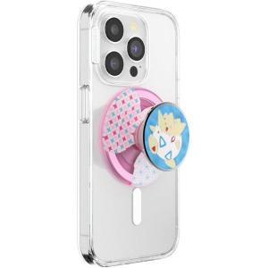 PopSockets PopGrip for MagSafe, Magnetic Phone Grip & Stand, Swappable Top, Secure Grip for iPhone MagSafe Cases, Kickstand for Hands-Free Viewing, Wireless Charging Compatible – Ghost Gengar(Togepi’s Charm)