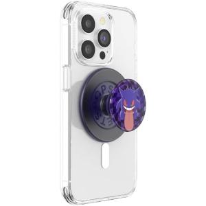 PopSockets PopGrip for MagSafe, Magnetic Phone Grip & Stand, Swappable Top, Secure Grip for iPhone MagSafe Cases, Kickstand for Hands-Free Viewing, Wireless Charging Compatible – Ghost Gengar(Ghost Gengar)