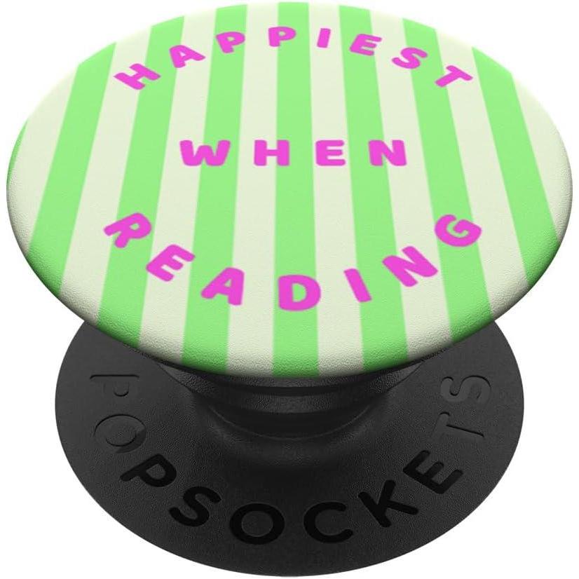 image:imagePopSockets Bookish Phone Grip amp Stand Happiest When Reading PopSockets Adhesive PopGripAdhesive PopGrip