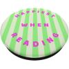 PopSockets Bookish Phone Grip & Stand- Happiest When Reading PopSockets Adhesive PopGrip(Adhesive PopGrip)