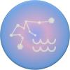PopSockets Zodiac Phone Grip – Aquarius Star Sign PopSockets Adhesive PopGrip(Adhesive PopGrip)