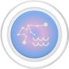 PopSockets Zodiac Phone Grip – Aquarius Star Sign PopSockets Adhesive PopGrip(Magnetic PopGrip)