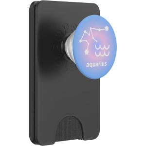 PopSockets Zodiac Phone Grip – Aquarius Constellation PopSockets Adhesive PopGrip(Magnetic PopWallet)