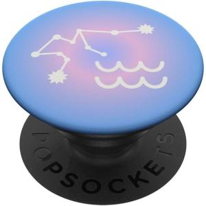 PopSockets Zodiac Phone Grip – Aquarius Star Sign PopSockets Adhesive PopGrip(Adhesive PopGrip)