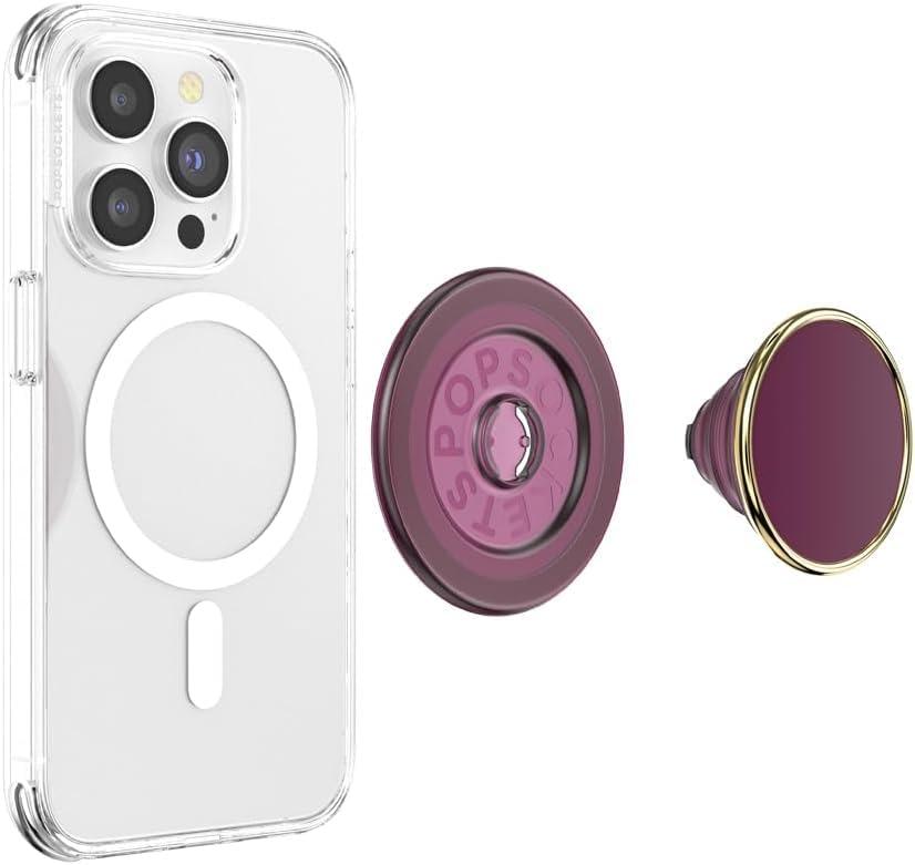 image:imagePopSockets Adhesive Phone Grip Holder Phone Stand Lavender FlowRed Wine Enamel