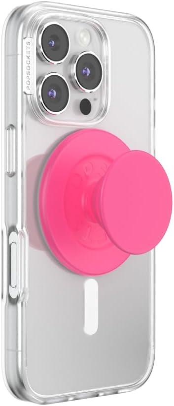image:imagePopSockets Adhesive Phone Grip Holder Phone Stand Rainbow Inlay SwirlNeon Pink