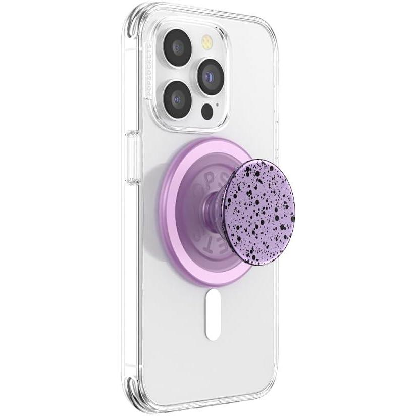 image:imagePopSockets Adhesive Phone Grip Holder Phone Stand Lavender FlowPlum Speckle
