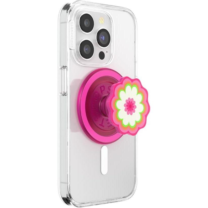 image:imagePopSockets Adhesive Phone Grip Holder Phone Stand Rainbow Inlay SwirlKaleidoscope Pink