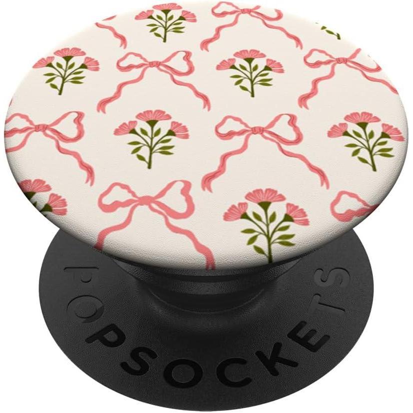 image:imagePopSockets Floral Bow Phone Grip  Coquette Bloom PopSockets Adhesive PopGripAdhesive PopGrip