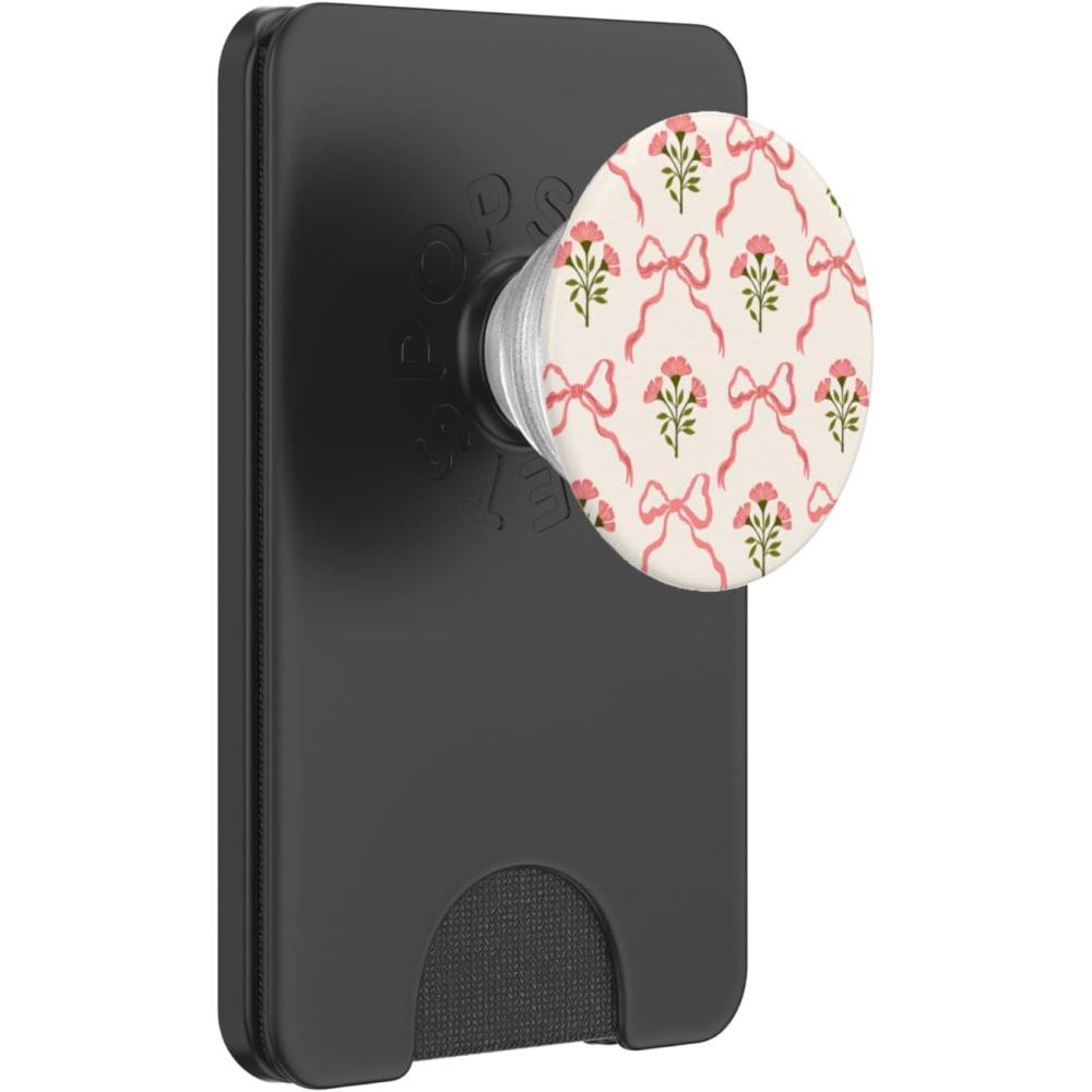 image:imagePopSockets Floral Bow Phone Grip  Coquette Bloom PopSockets Adhesive PopGripMagnetic PopWallet