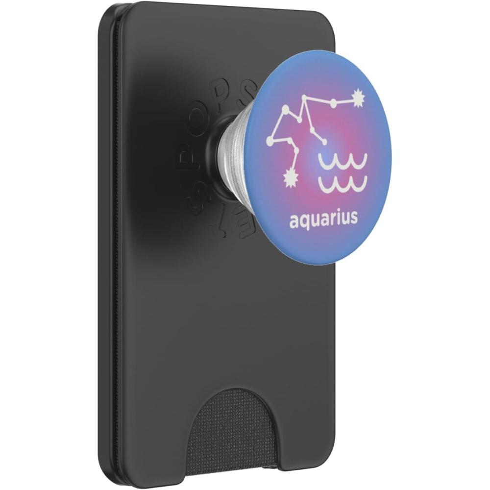 image:imagePopSockets Zodiac Phone Grip Aquarius Zodiac Sign PopSockets Adhesive PopGripMagnetic PopWallet