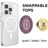 PopSockets Adhesive Phone Grip, Holder, Phone Stand – Lavender Flow(Sun Jewel Mauve)