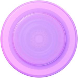 PopSockets Adhesive Phone Grip, Holder, Phone Stand – Lavender Flow(Pink Clear)