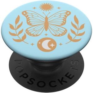 PopSockets Celestial Phone Grip – Sun & Moon Butterfly PopSockets Adhesive PopGrip(Adhesive PopGrip)