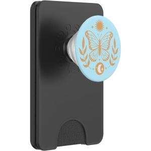 PopSockets Celestial Phone Grip – Sun & Moon Butterfly PopSockets Adhesive PopGrip(Magnetic PopWallet)