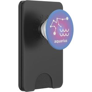 PopSockets Zodiac Phone Grip – Aquarius Zodiac Sign PopSockets Adhesive PopGrip(Magnetic PopWallet)