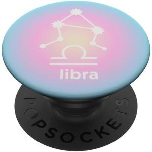 PopSockets Zodiac Phone Grip – Libra Zodiac Sign PopSockets Adhesive PopGrip(Adhesive PopGrip)
