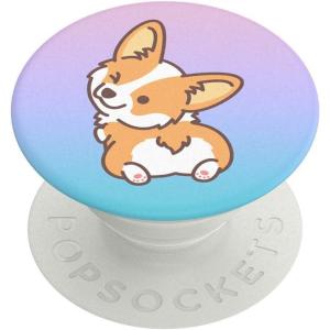 ​​​​PopSockets Phone Grip with Expanding Kickstand, Adhesive Grip – Cheeky Corgi(Color)