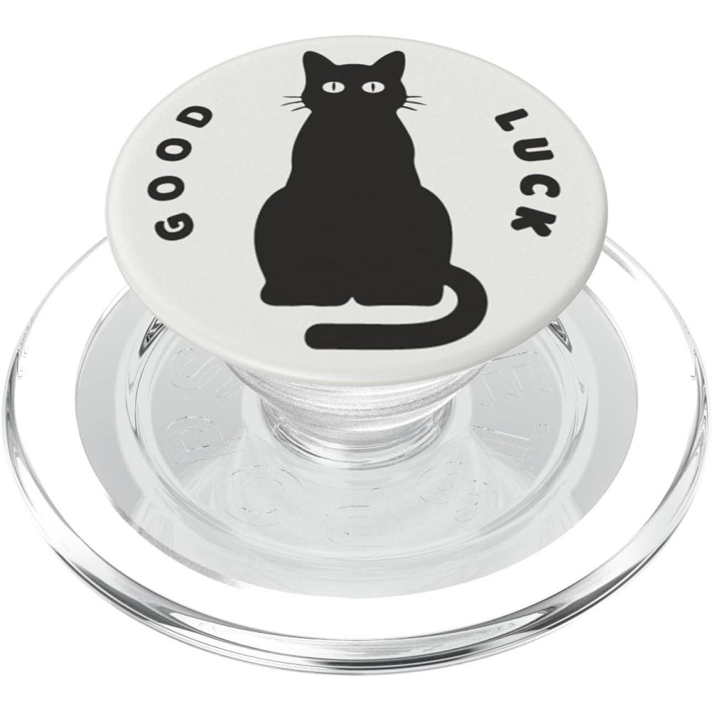 image:imagePopSockets Cat Phone Grip  Good Luck Black Cat PopSockets Adhesive PopGripMagnetic PopGrip