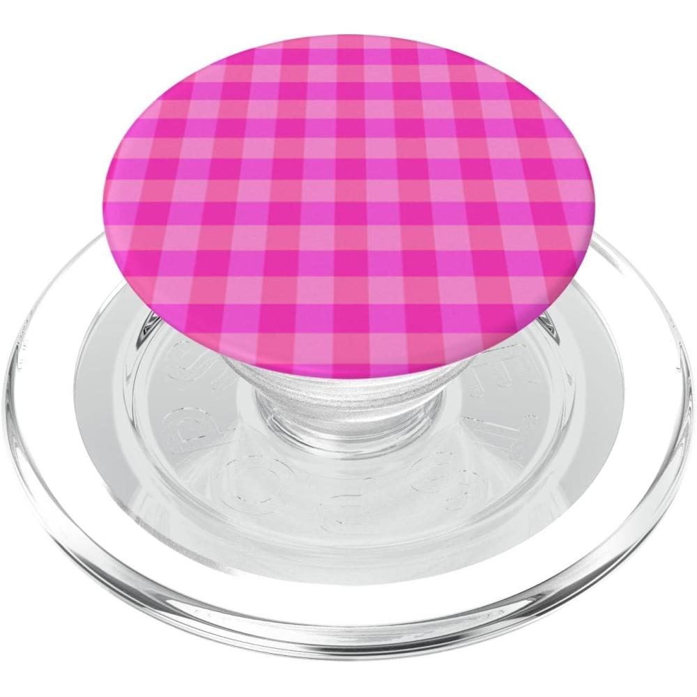 image:imagePopSockets Phone Grip Bright Pink Gingham PopSockets Adhesive PopGripMagnetic PopGrip