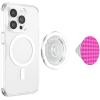 PopSockets Phone Grip – Bright Pink Gingham PopSockets Adhesive PopGrip(Magnetic PopGrip)