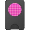 PopSockets Phone Grip – Bright Pink Gingham PopSockets Adhesive PopGrip(Magnetic PopWallet)