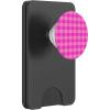 PopSockets Phone Grip – Bright Pink Gingham PopSockets Adhesive PopGrip(Magnetic PopWallet)
