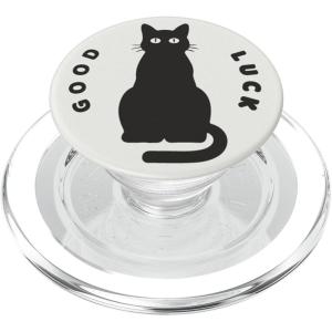 PopSockets Cat Phone Grip – Good Luck Black Cat PopSockets Adhesive PopGrip(Magnetic PopGrip)