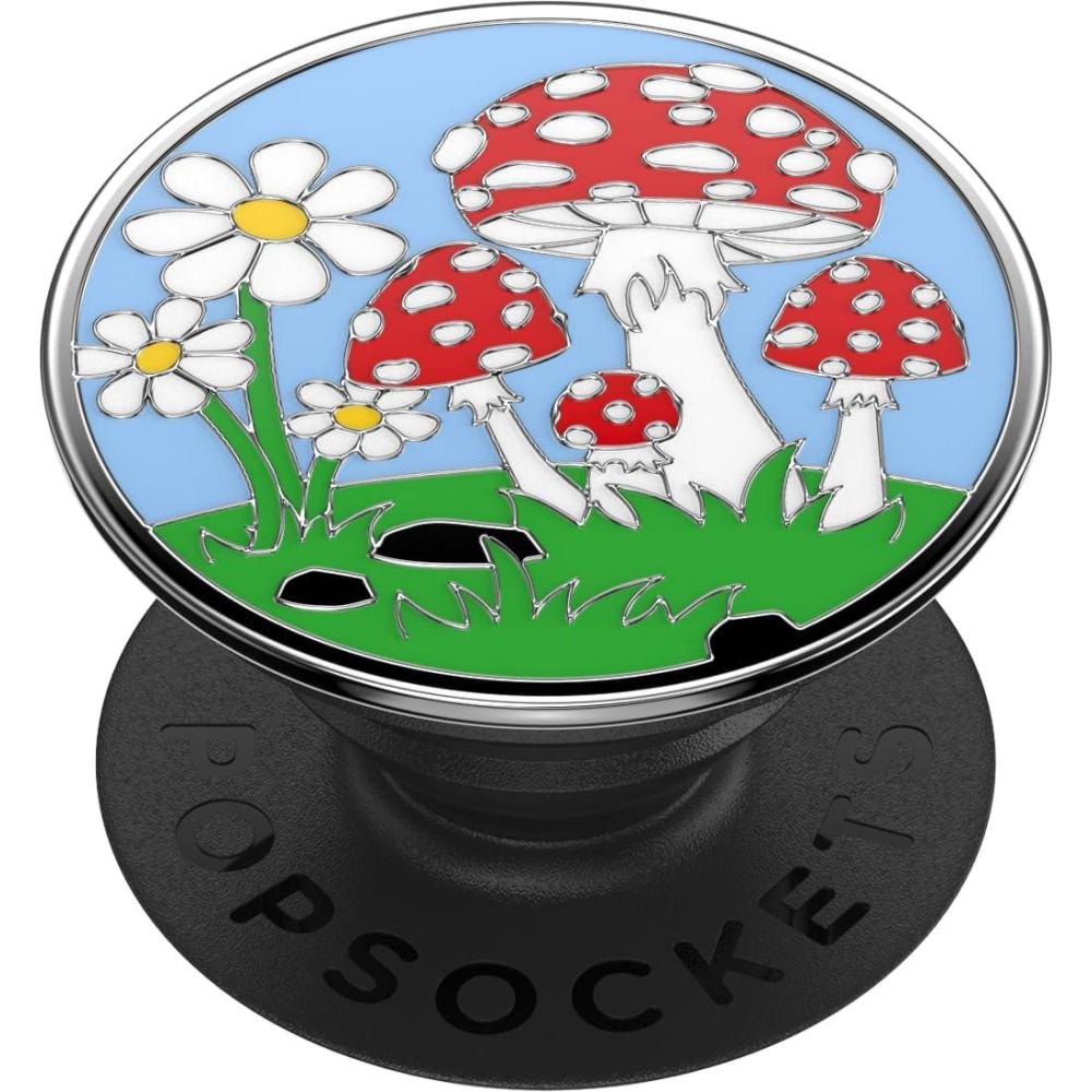 image:imagePopSockets PopGrip for MagSafe Magnetic Phone Grip amp Stand Swappable Top Secure Grip for iPhone MagSafe Cases Kickstand for HandsFree Viewing Wireless Charging Compatible  Time to PlayEnamel Fun Guy