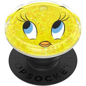 PopSockets PopGrip for MagSafe, Magnetic Phone Grip & Stand, Swappable Top, Secure Grip for iPhone MagSafe Cases, Kickstand for Hands-Free Viewing, Wireless Charging Compatible – Time to Play(Tweety)