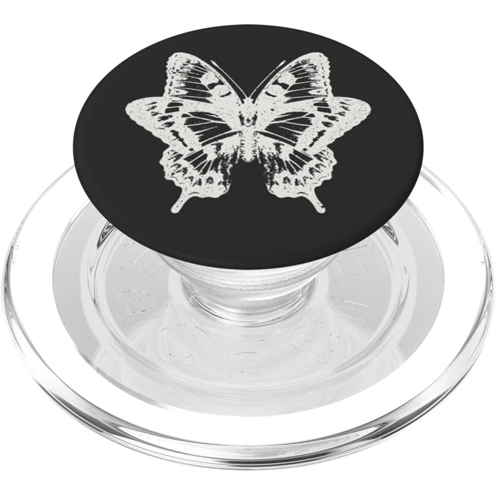 image:imagePopSockets Butterfly Phone Grip BampW Sketched Butterfly PopSockets PopWallet for MagSafeMagnetic PopGrip