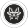 PopSockets Butterfly Phone Grip – B&W Sketched Butterfly PopSockets PopWallet for MagSafe(Magnetic PopGrip)