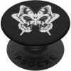 PopSockets Butterfly Phone Grip – B&W Sketched Butterfly PopSockets PopWallet for MagSafe(Adhesive PopGrip)