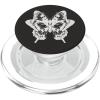 PopSockets Butterfly Phone Grip – B&W Sketched Butterfly PopSockets PopWallet for MagSafe(Magnetic PopGrip)