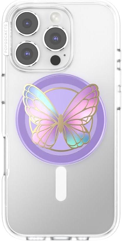 image:imagePopSockets Adhesive Phone Grip Holder Phone Stand Butterfly So FlyEnamel Butterfly Prisim
