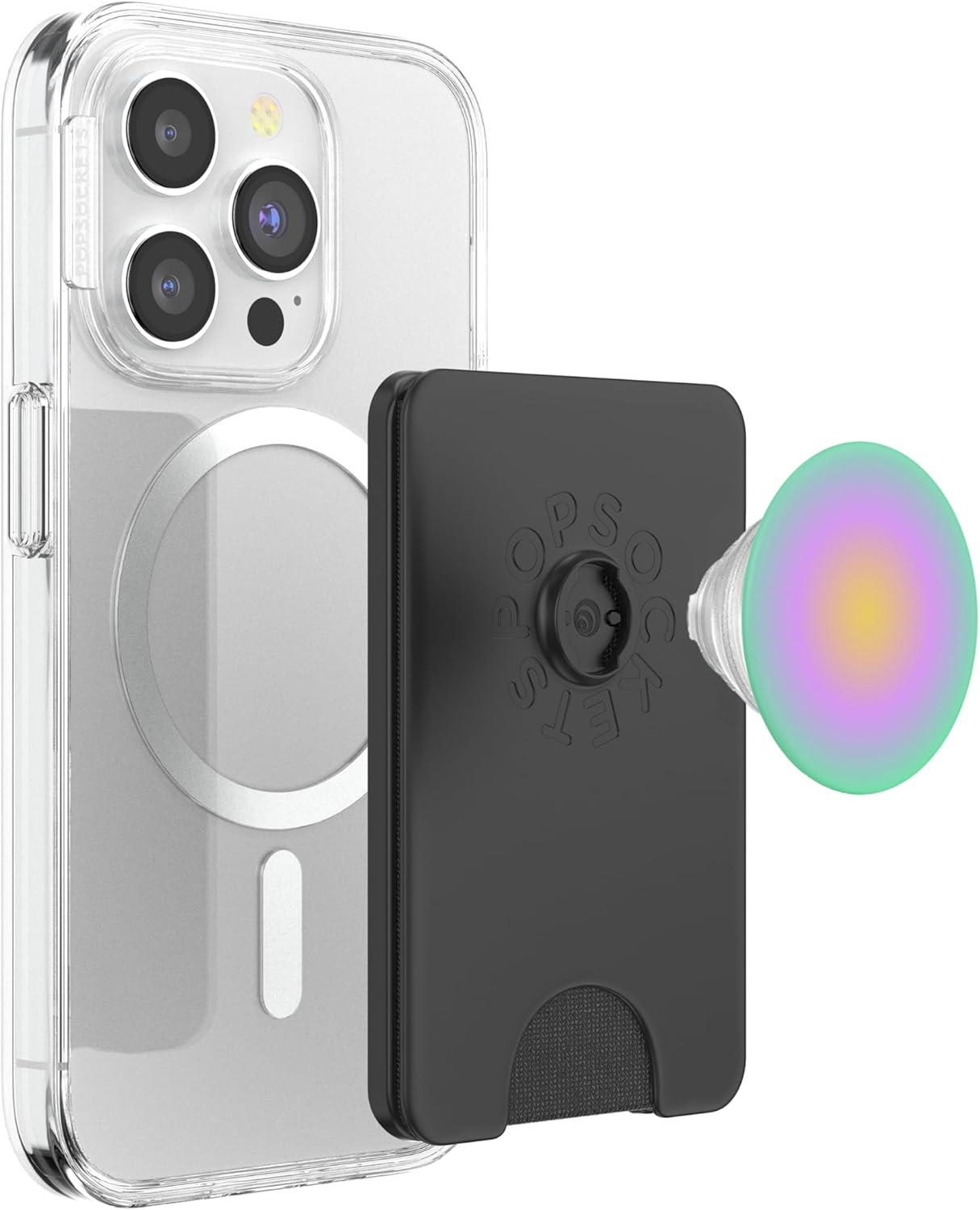 image:imagePopSockets Phone Grip Vibrant Aura PopSockets PopGrip for MagSafeMagnetic PopWallet