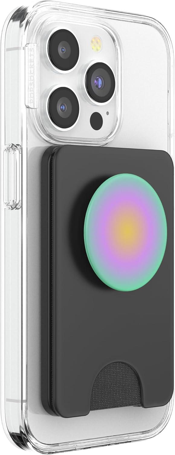 image:imagePopSockets Phone Grip Vibrant Aura PopSockets PopGrip for MagSafeMagnetic PopWallet