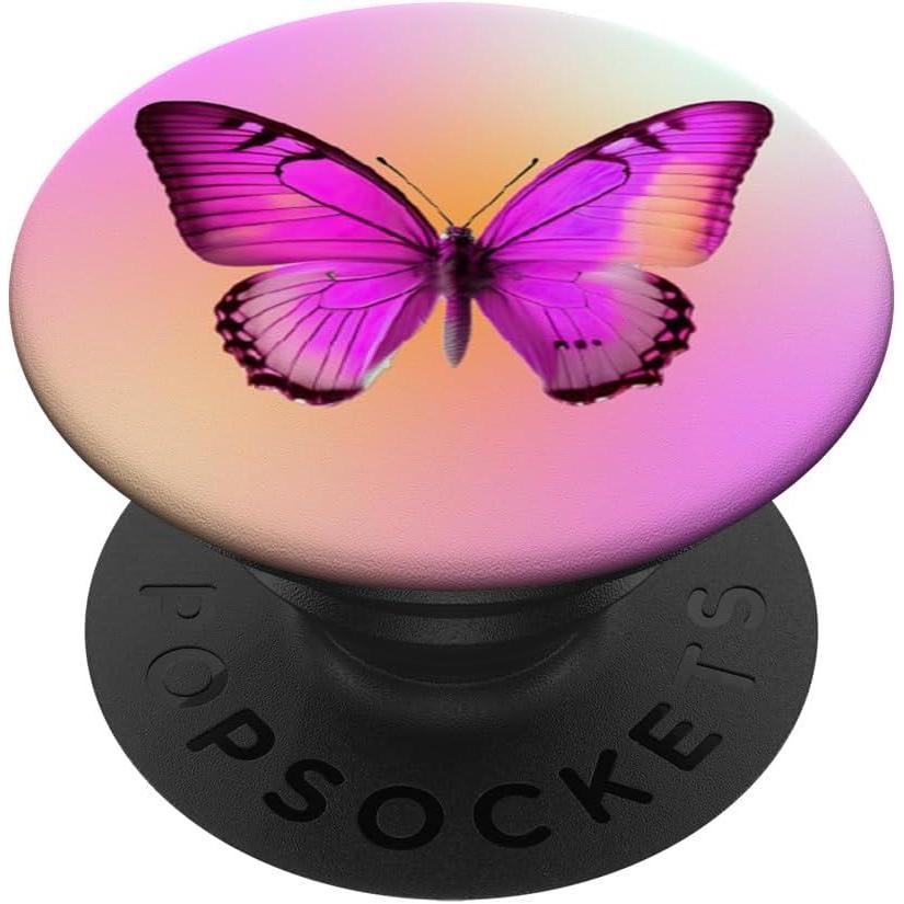 image:imagePopSockets Butterfly Phone Grip Sunrise Flutterfly PopSockets PopGrip for MagSafeAdhesive PopGrip