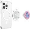 PopSockets Dog Phone Grip – Purple Prancing Poodle PopSockets PopGrip for MagSafe(Magnetic PopGrip)