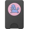 PopSockets Dog Phone Grip – Purple Prancing Poodle PopSockets PopGrip for MagSafe(Magnetic PopWallet)