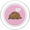 PopSockets Phone Grip, Dog – Sleeper Pupper PopSockets PopGrip for MagSafe(Magnetic PopGrip)