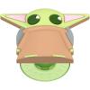 PopSockets Adhesive Phone Grip, Holder, Phone Stand, Star Wars – Enamel Imperial Icon(Grogu)