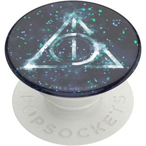 PopSockets Adhesive Phone Grip, Holder, Phone Stand, Harry Potter – Glitter Dealthy Hallows(Glitter Deathly Hallows)