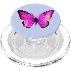 PopSockets Butterfly Phone Grip – Magenta Flutterfly PopSockets PopGrip for MagSafe(Magnetic PopGrip)