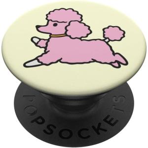 PopSockets Dog Phone Grip – Prancing Poodle PopSockets PopGrip for MagSafe(Adhesive PopGrip)
