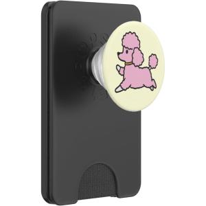 PopSockets Dog Phone Grip – Prancing Poodle PopSockets PopGrip for MagSafe(Magnetic PopWallet)