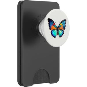 PopSockets Phone Grip, Butterfly – Vibrant Monarch PopSockets PopGrip for MagSafe(Magnetic PopWallet)